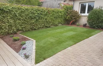 Réalisation d’une pelouse de plaquage